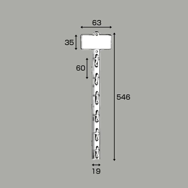 ダブルデューティストリップ５４６ｍｍのサイズ表記画像