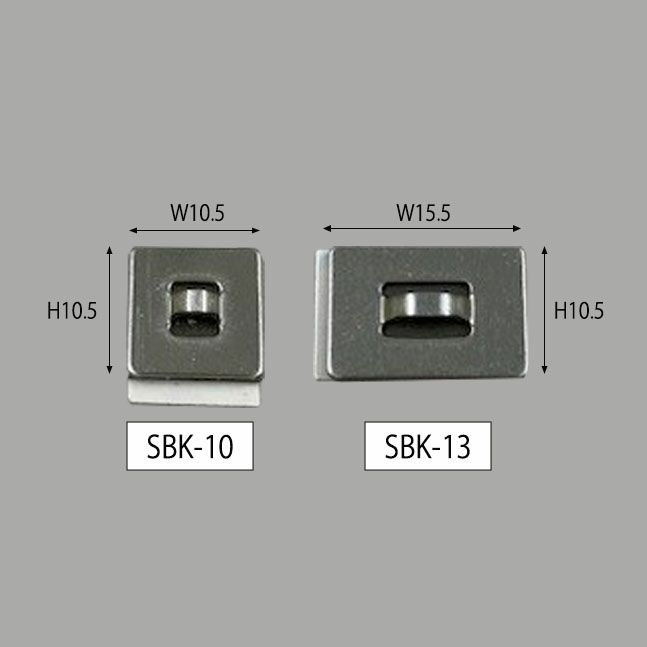 ピタックベースSBK-10とSBK-13のサイズ表記画像